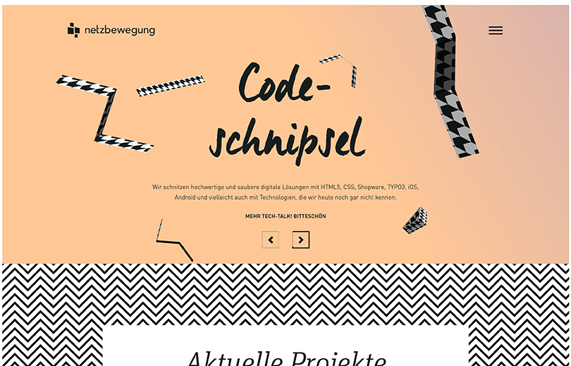 Netzbewegung - Webdesign