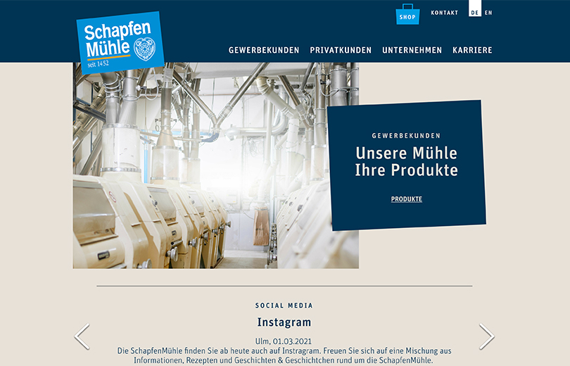 SchapfenMühle - Schöne Website